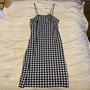 Shein Checkered Bodycon Dress